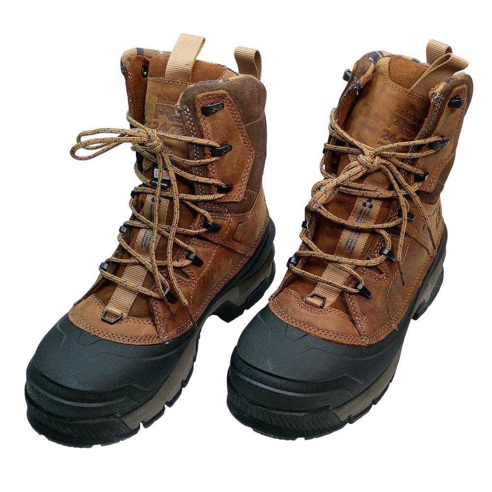 Timberland PRO 24/7+ Work Boots Men Size 6.5 Brown Waterproof Composite Toe